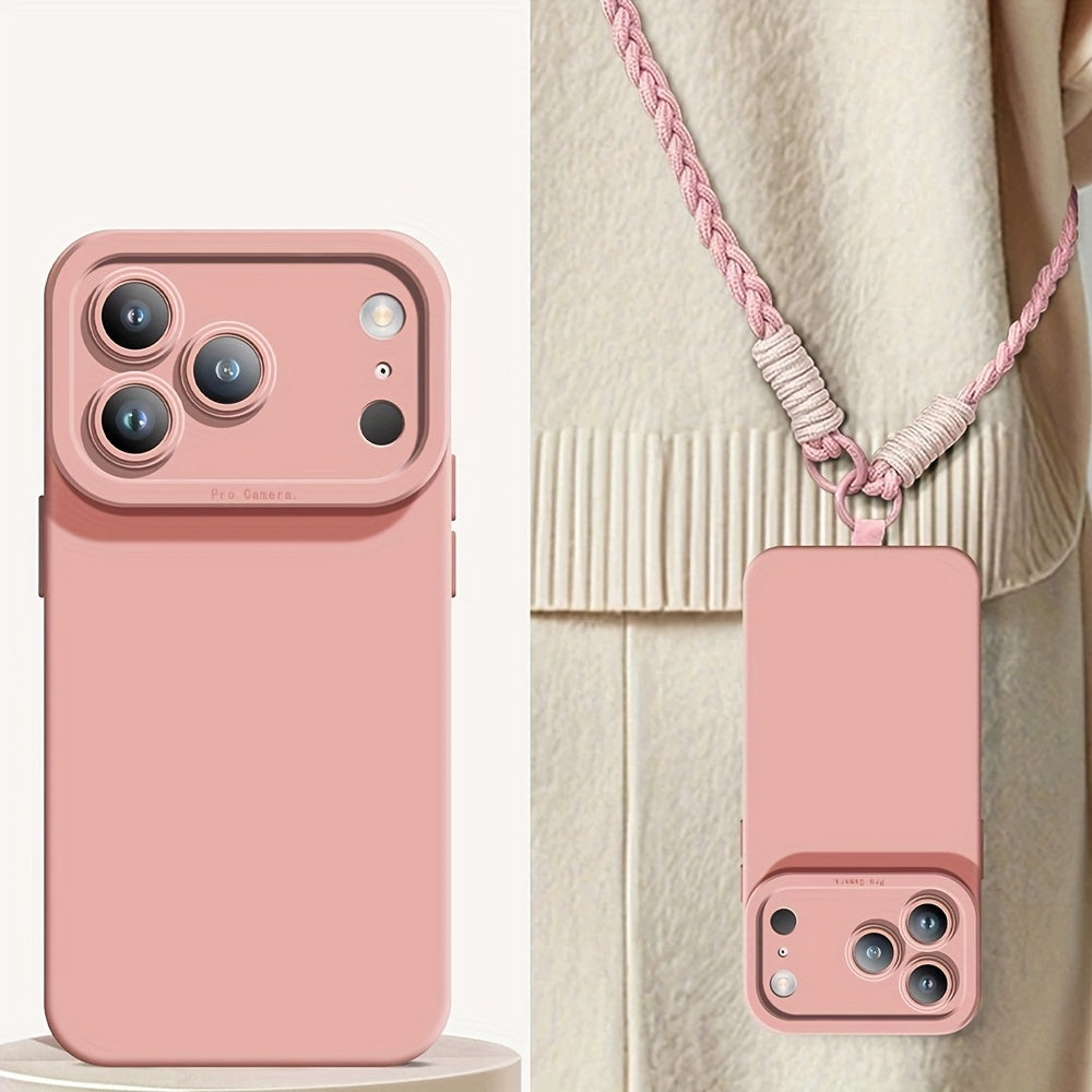 Minimalist Crossbody Lanyard Phone Case – Compatible with iPhone 11–17 Series