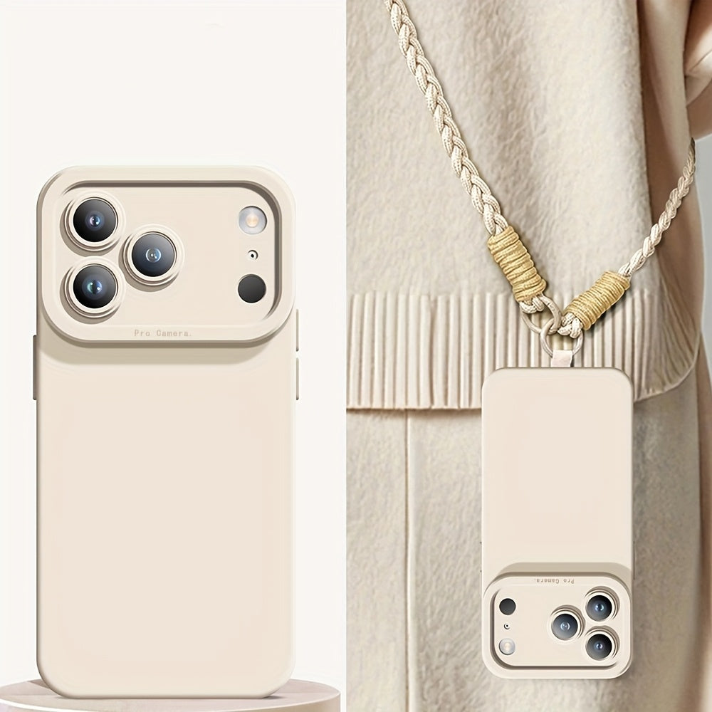 Minimalist Crossbody Lanyard Phone Case – Compatible with iPhone 11–17 Series