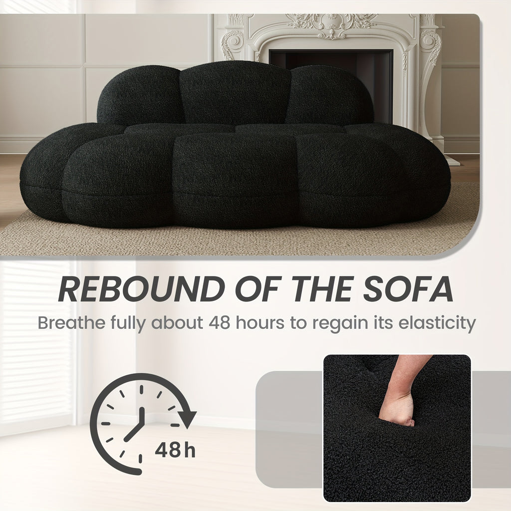 Cozy Cloud Sofa Bed – Sectional Design with Plush Sherpa