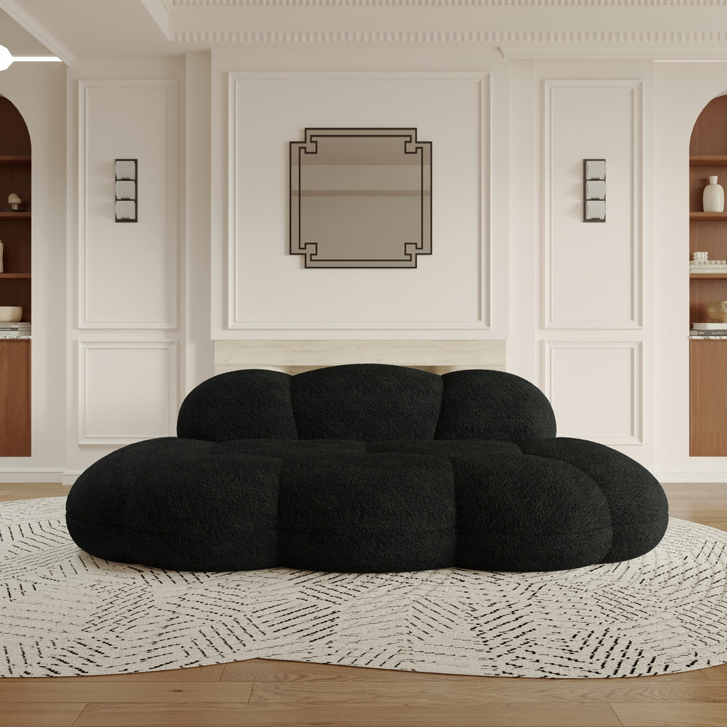 Cozy Cloud Sofa Bed – Sectional Design with Plush Sherpa