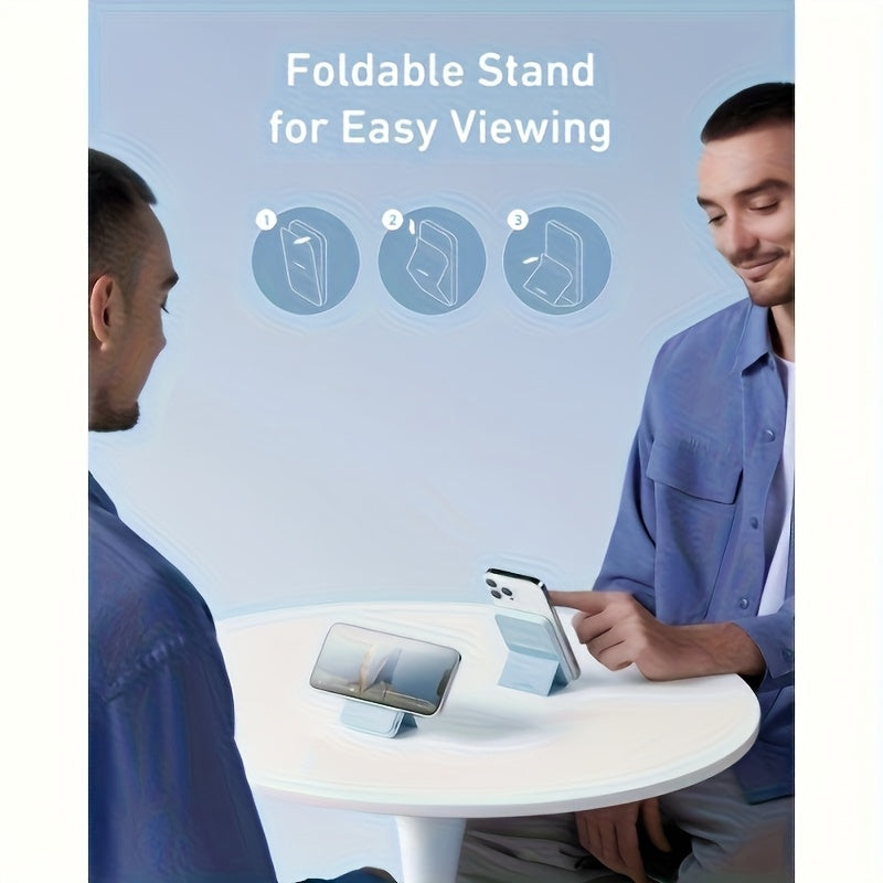 Wireless Power Bank – Foldable Magnetic Charger with LED Display