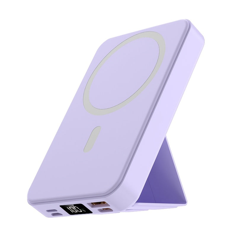 Wireless Power Bank – Foldable Magnetic Charger with LED Display