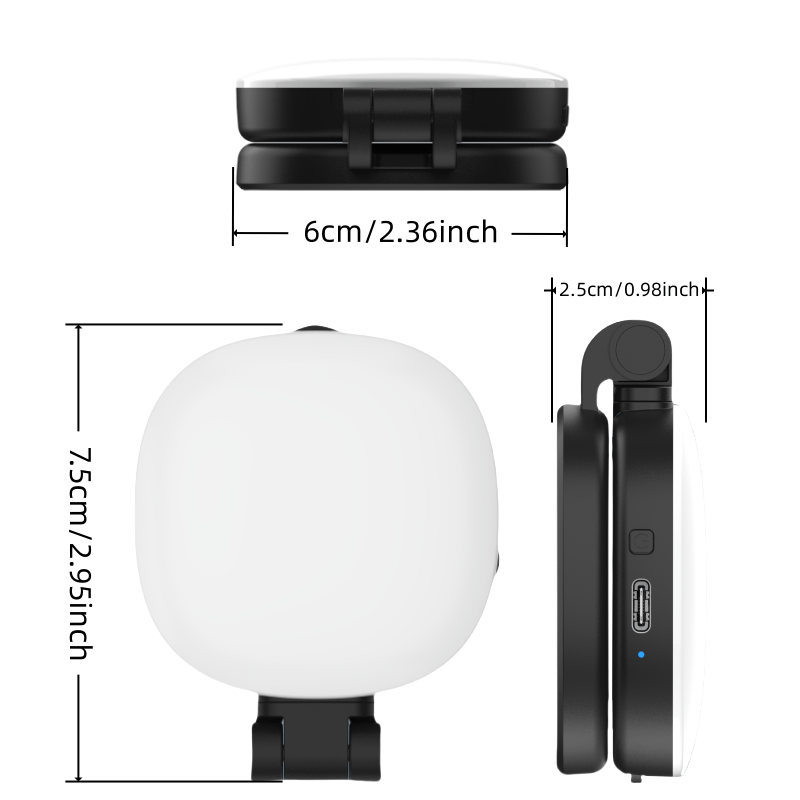 Magnetic Mini Ring Light – Adjustable Eye-Care Fill Light for Streaming and Makeup