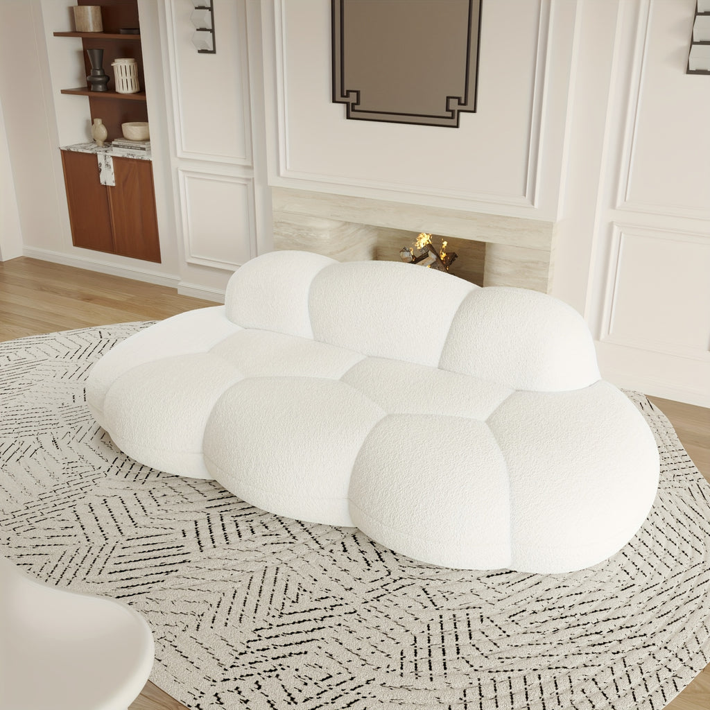 Cozy Cloud Sofa Bed – Sectional Design with Plush Sherpa