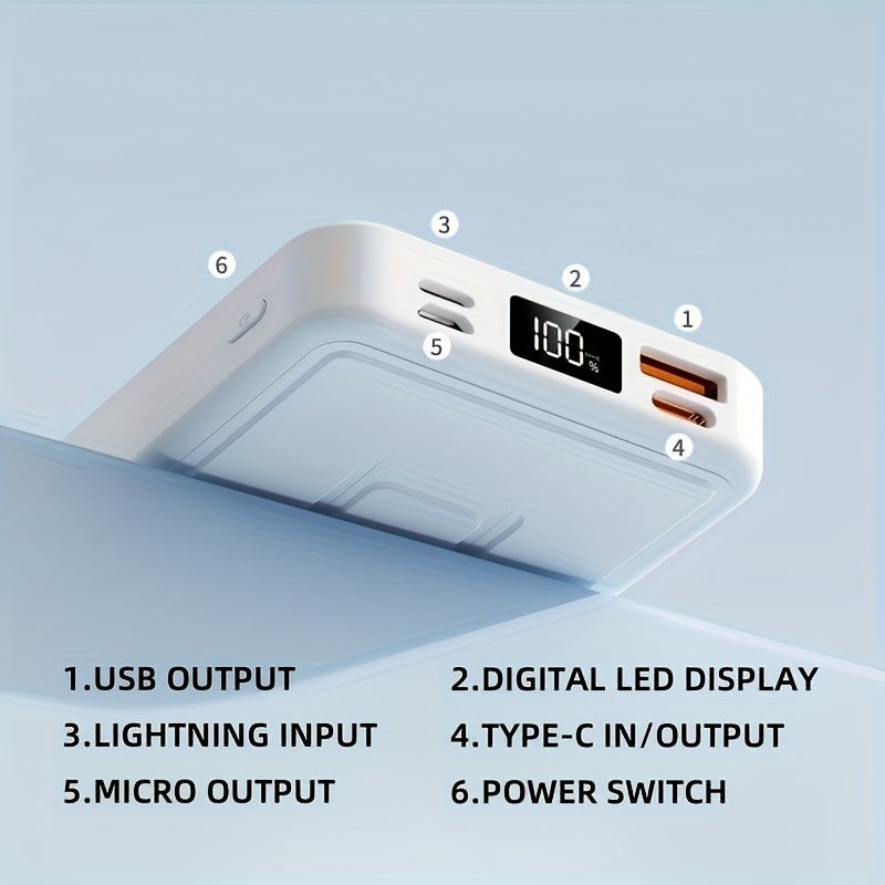 Wireless Power Bank – Foldable Magnetic Charger with LED Display