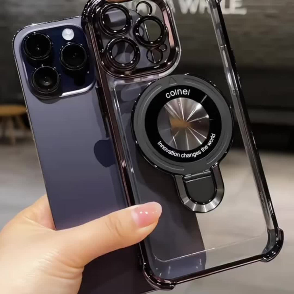 Magnetic Acrylic iPhone Case – Clear, Protective, and Wireless Charging Compatible