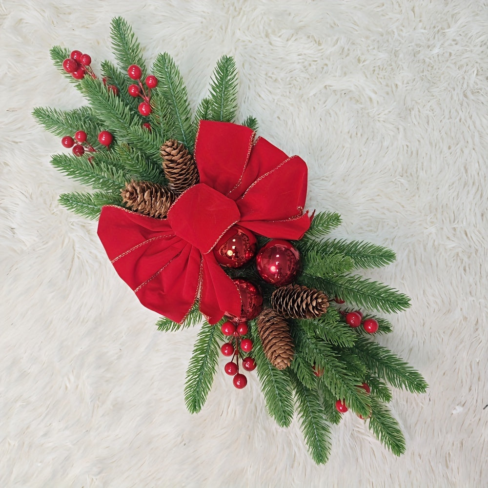 Teardrop Christmas Decorations – Festive Wreaths for Stairs, Doorways, and Windows
