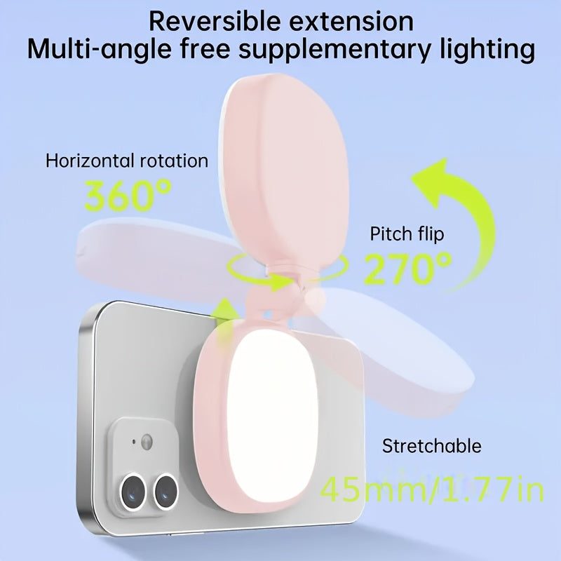 Magnetic Mini Ring Light – Adjustable Eye-Care Fill Light for Streaming and Makeup