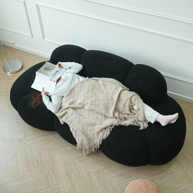 Cozy Cloud Sofa Bed – Sectional Design with Plush Sherpa