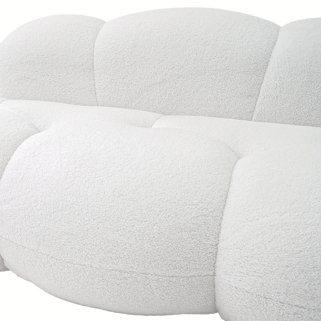 Cozy Cloud Sofa Bed – Sectional Design with Plush Sherpa