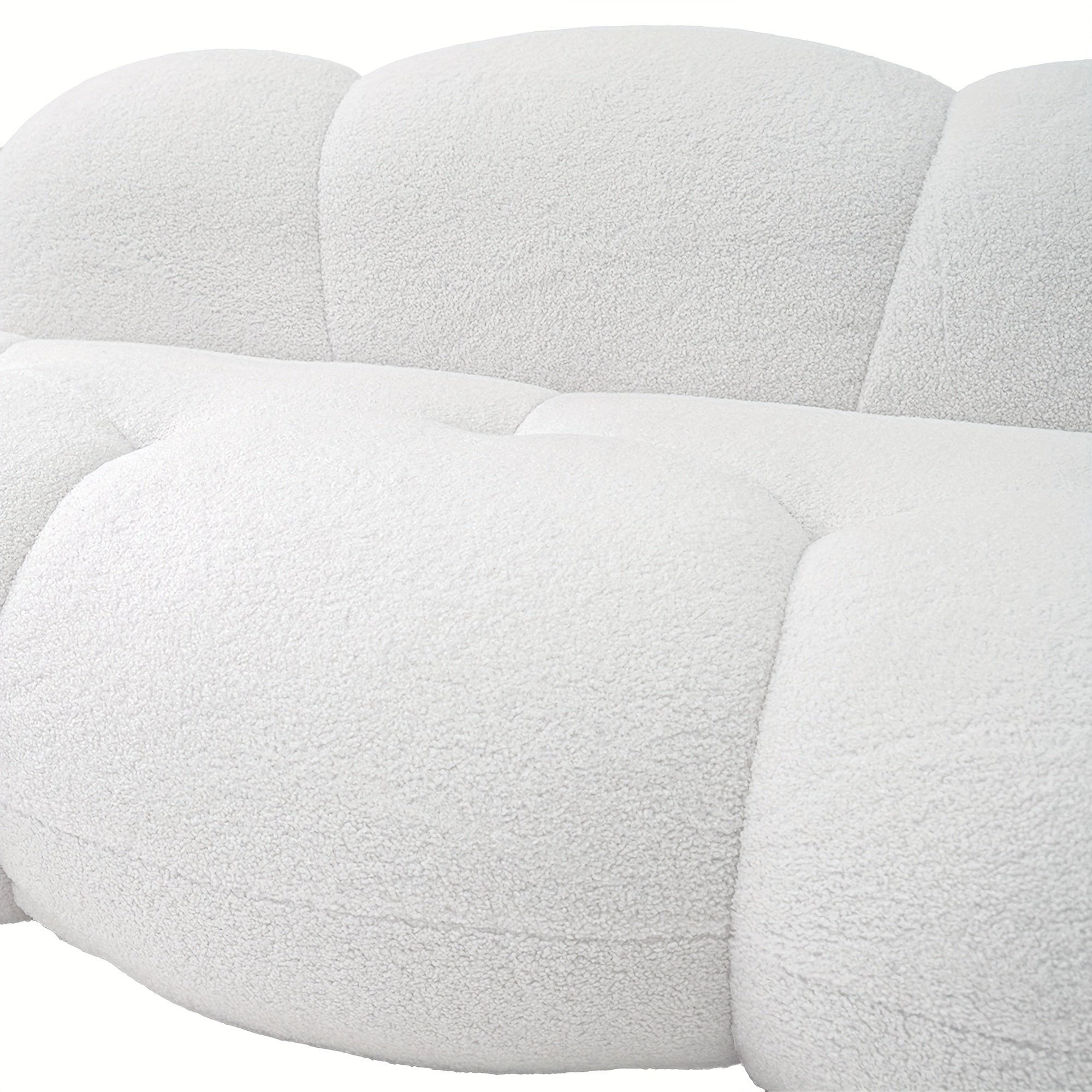 Cozy Cloud Sofa Bed – Sectional Design with Plush Sherpa