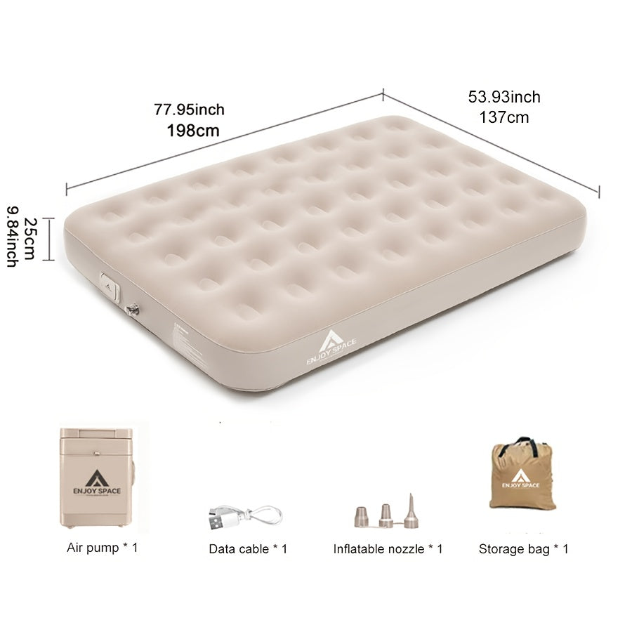 Inflatable Sleeping Pad – Self-Inflating Air Mattress for Outdoors or Travel