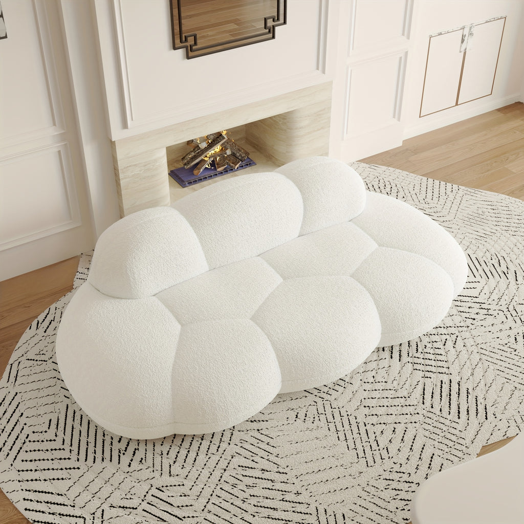 Cozy Cloud Sofa Bed – Sectional Design with Plush Sherpa