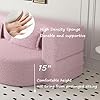 Convertible Floor Sofa Bed – Soft Teddy Fabric with Foam Mattress and Pillows