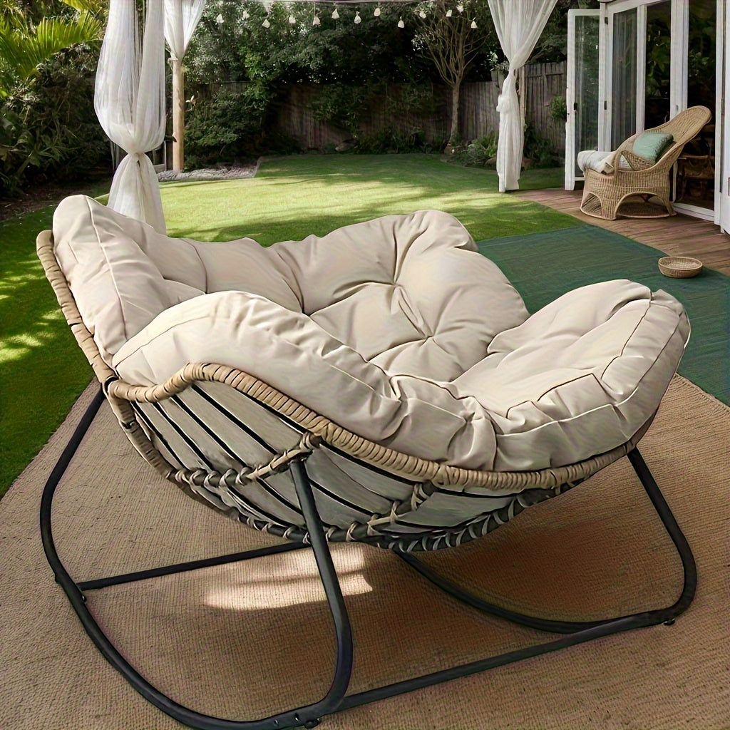 Extra Thick Outdoor Chair Cushion – Heavy-Duty, All-Weather Pad with Removable Cover