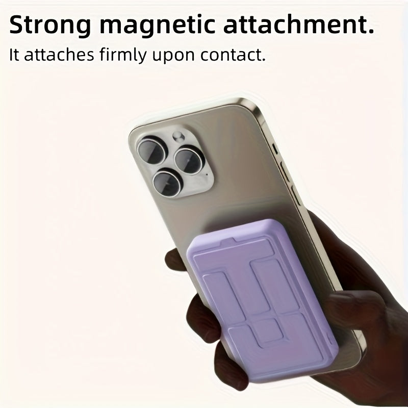 Wireless Power Bank – Foldable Magnetic Charger with LED Display