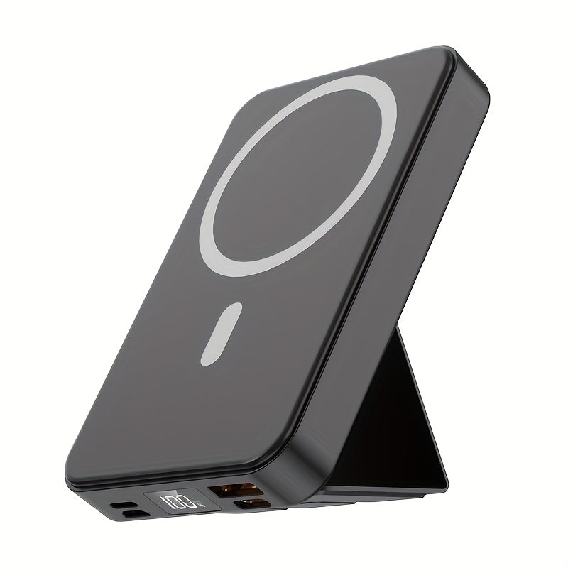 Wireless Power Bank – Foldable Magnetic Charger with LED Display