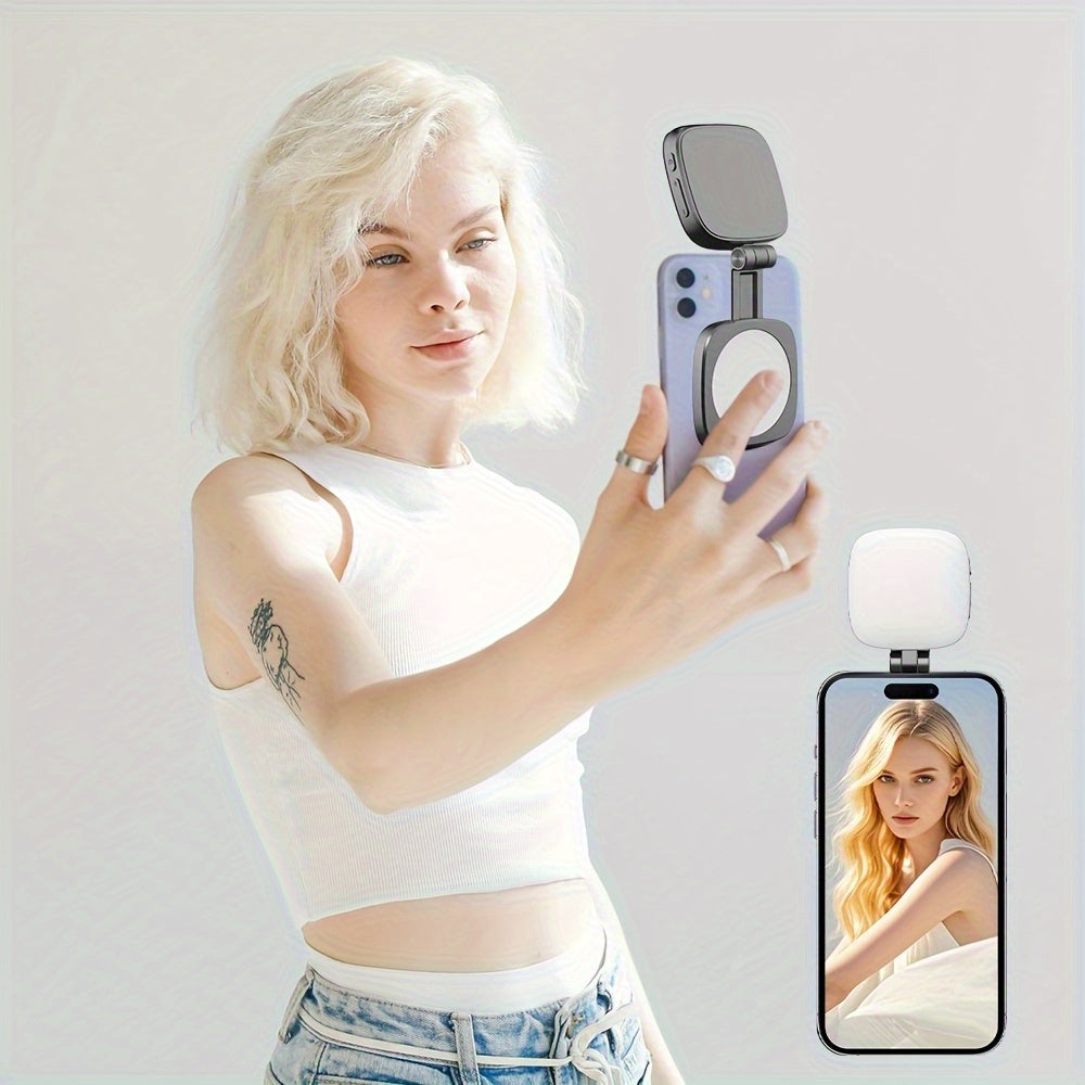 Magnetic Mini Ring Light – Adjustable Eye-Care Fill Light for Streaming and Makeup