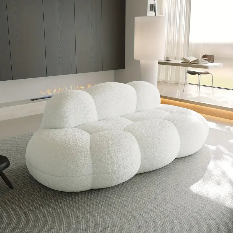 Cozy Cloud Sofa Bed – Sectional Design with Plush Sherpa