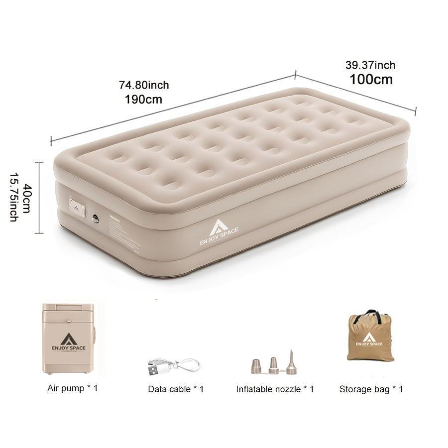 Inflatable Sleeping Pad – Self-Inflating Air Mattress for Outdoors or Travel