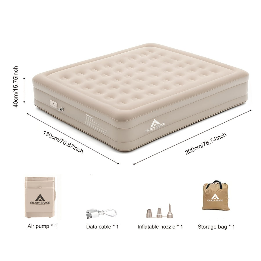 Inflatable Sleeping Pad – Self-Inflating Air Mattress for Outdoors or Travel