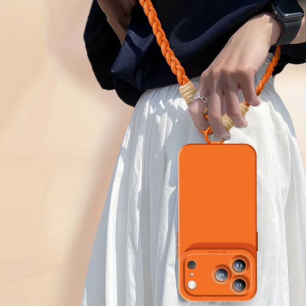 Minimalist Crossbody Lanyard Phone Case – Compatible with iPhone 11–17 Series