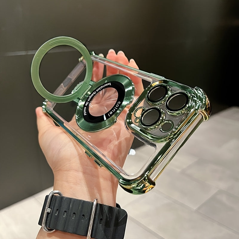 Magnetic Acrylic iPhone Case – Clear, Protective, and Wireless Charging Compatible