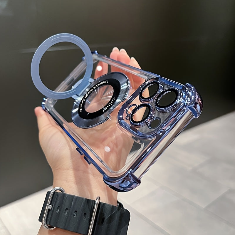 Magnetic Acrylic iPhone Case – Clear, Protective, and Wireless Charging Compatible