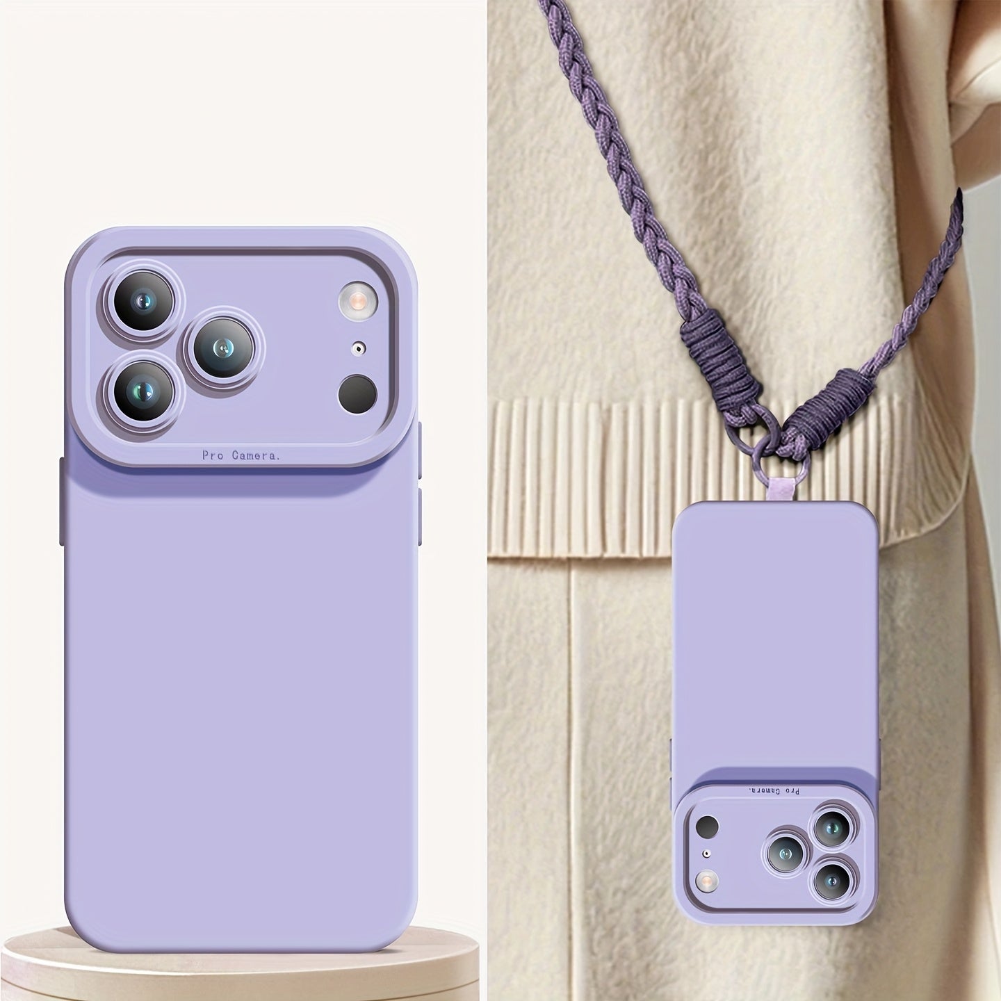 Minimalist Crossbody Lanyard Phone Case – Compatible with iPhone 11–17 Series