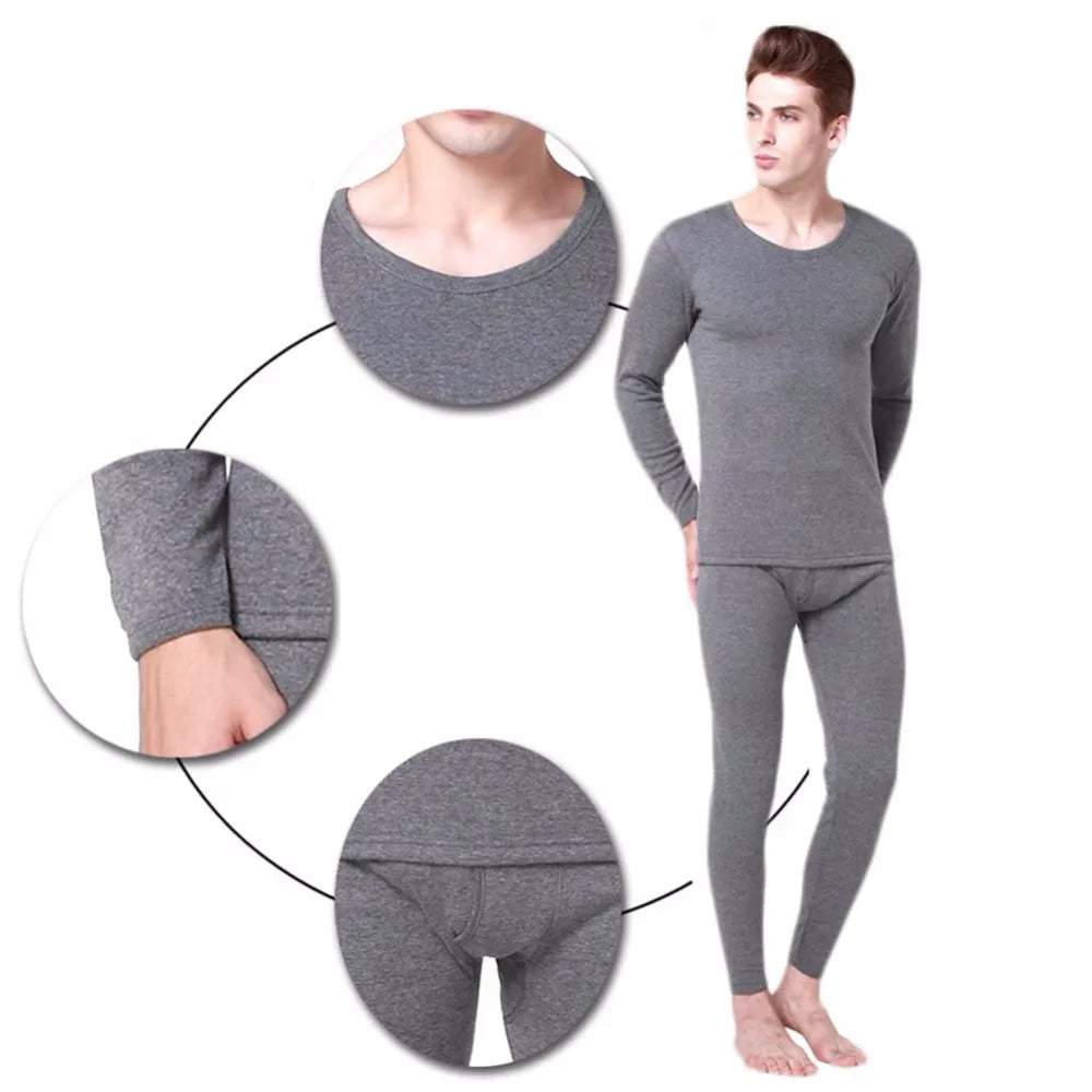 Men’s Thermal Underwear Set – Warm Long Johns Tops & Pants for Winter Comfort