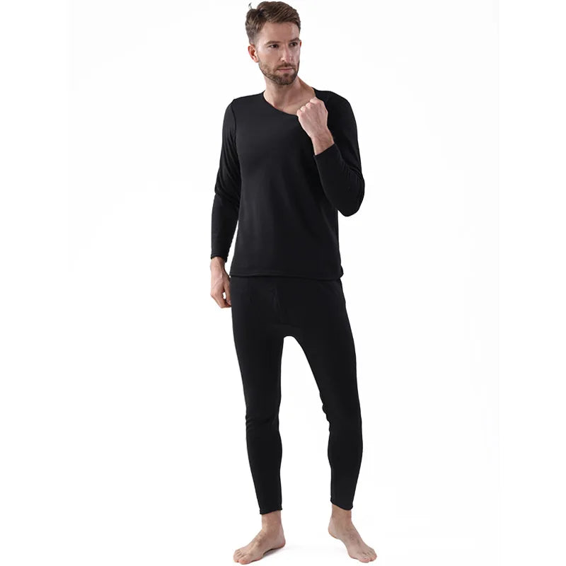 Men’s Thermal Underwear Set – Warm Long Johns Tops & Pants for Winter Comfort