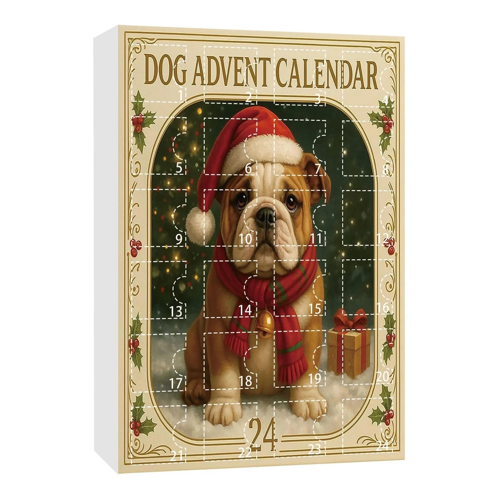 Dog Christmas Advent Calendar – Acrylic Pendant Countdown for Dog Lovers