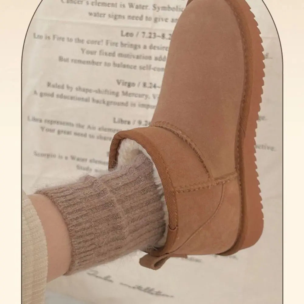 Cozy Velvet Winter Socks for Women – Warm Mid-Tube Cashmere with Stripes