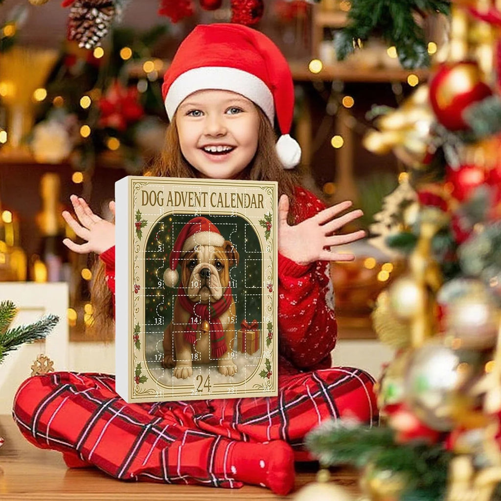 Dog Christmas Advent Calendar – Acrylic Pendant Countdown for Dog Lovers