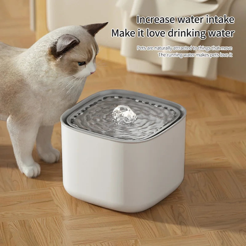 3L Automatic Cat Water Fountain – USB Quiet Filtered Dispenser for Cats