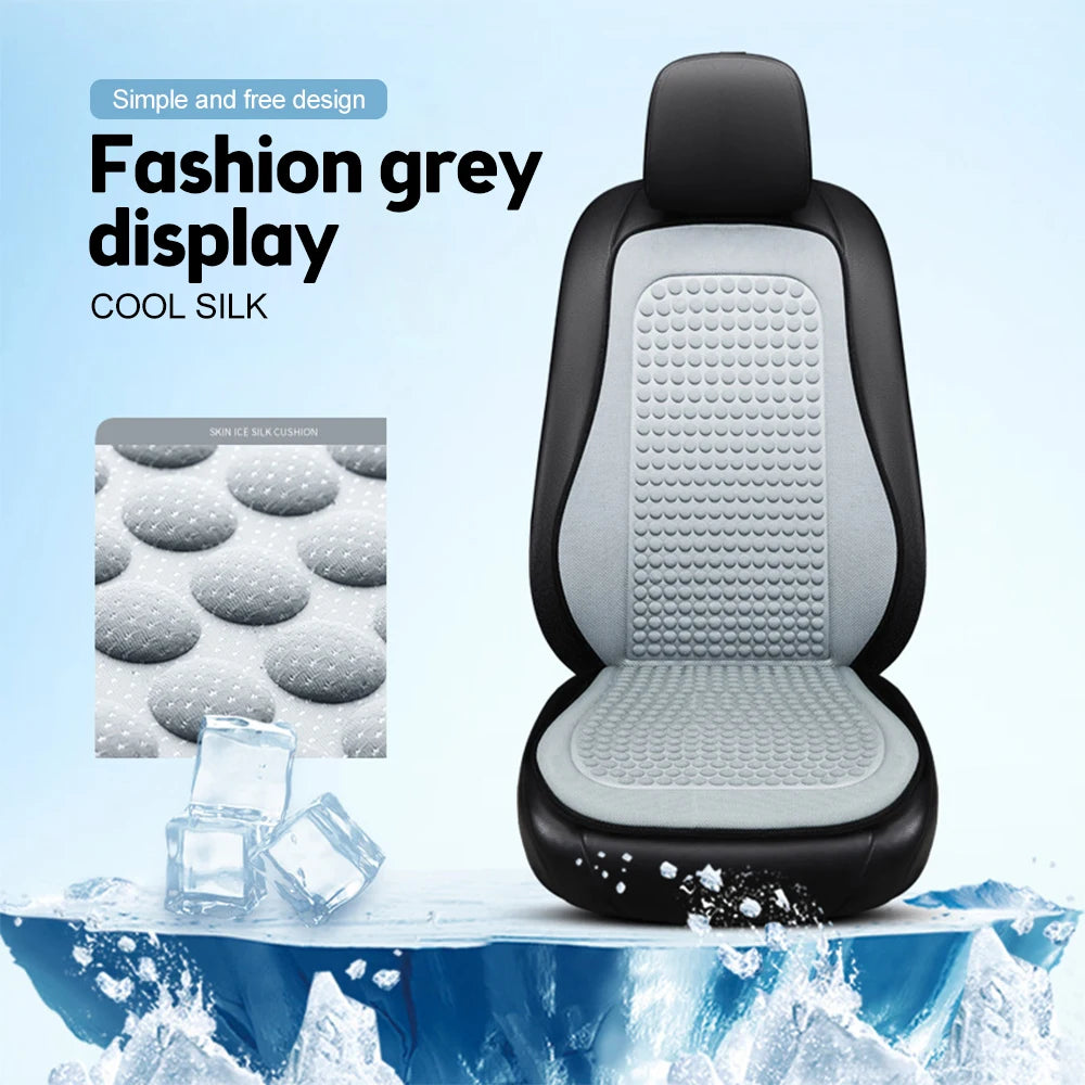 Ice Silk Car Seat Cushion – Waterproof Summer Cool Cover