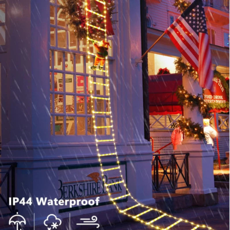 Festive Santa Climber – USB LED Light for Christmas Décor