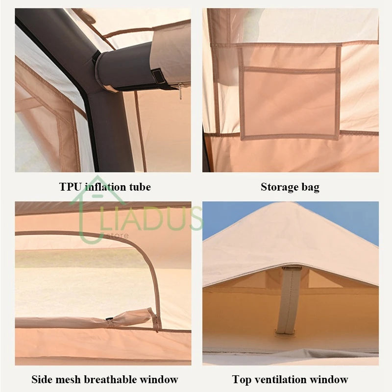Inflatable Roof Tent – Luxury Waterproof Family Camping Shelter