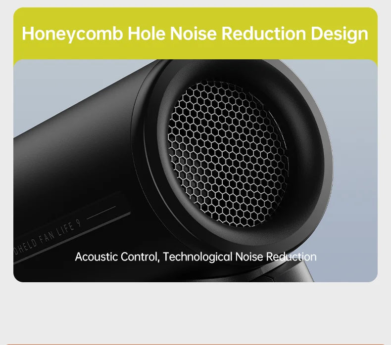 JISULIFE Handheld Turbo Fan – USB Rechargeable with Adjustable Speeds and Strong Wind