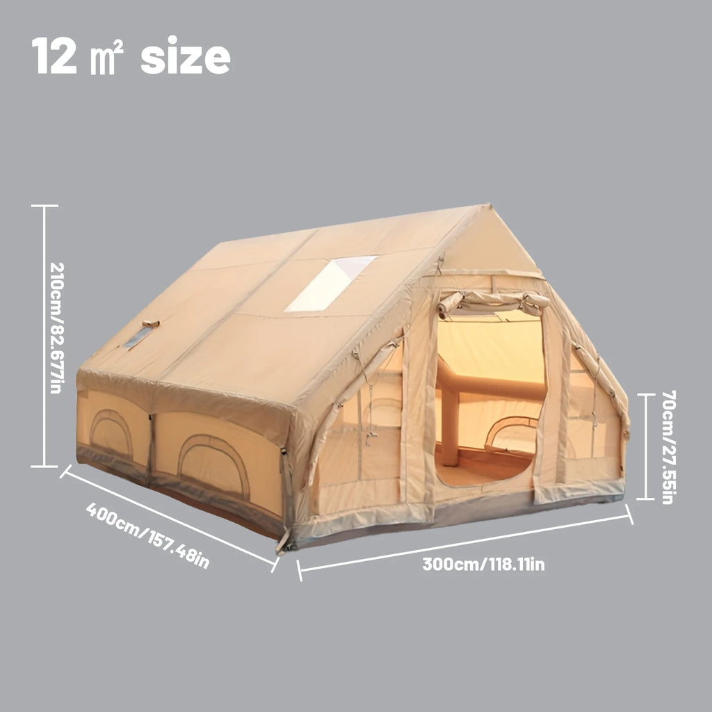 Inflatable Four-Season Camping Tent – Portable and Water-Resistant