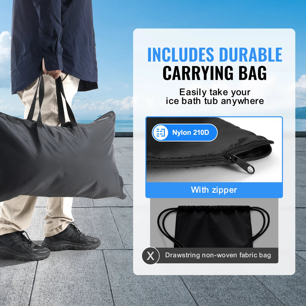 Portable Inflatable Ice Bath Tub – Cold Plunge Pool for Recovery