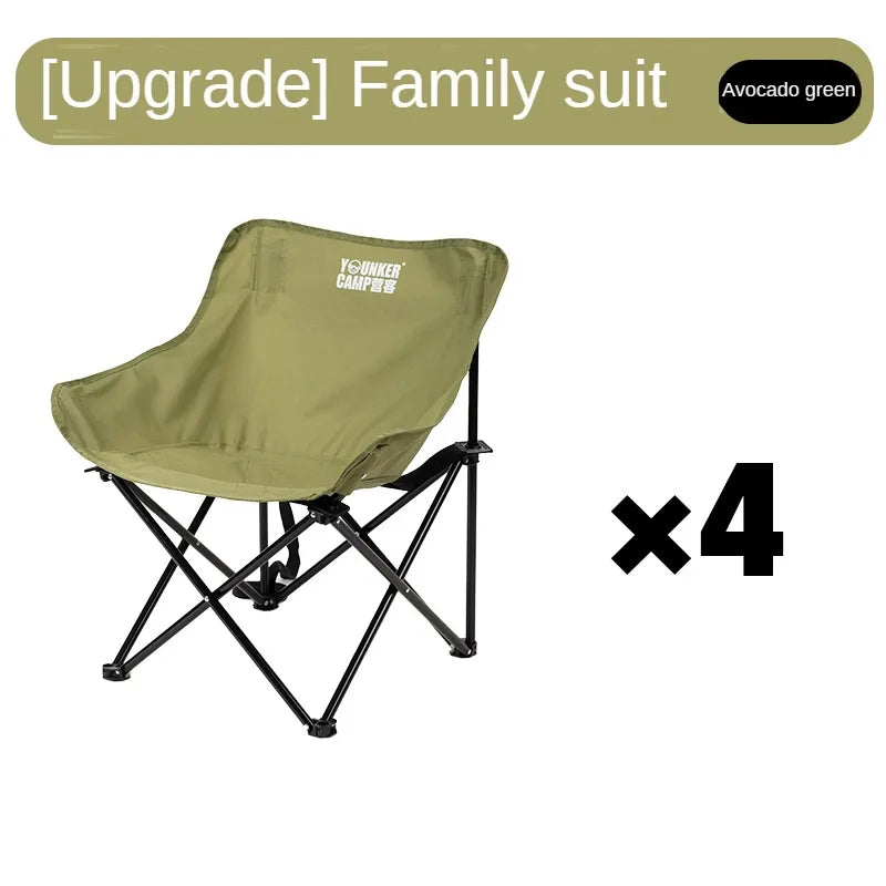 Portable Folding Moon Chair – Outdoor Camping, Picnic, and Fishing Seat