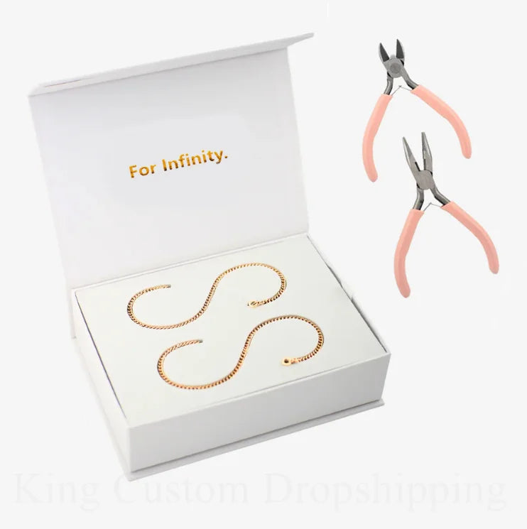 2025 DIY Eternal Couple Bracelet Kit – Permanent Jewelry Valentine’s Gift