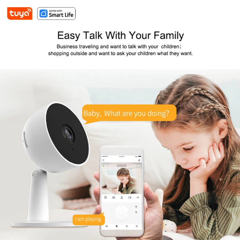 Smart WiFi Security Camera – 1080P HD with Motion Tracking and 2-Way Audio