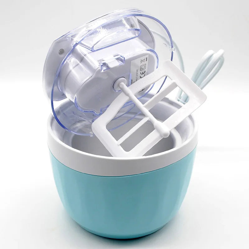 Electric Ice Cream Maker Portable DIY Frozen Yogurt and Smoothie Machine