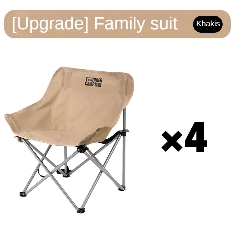Portable Folding Moon Chair – Outdoor Camping, Picnic, and Fishing Seat