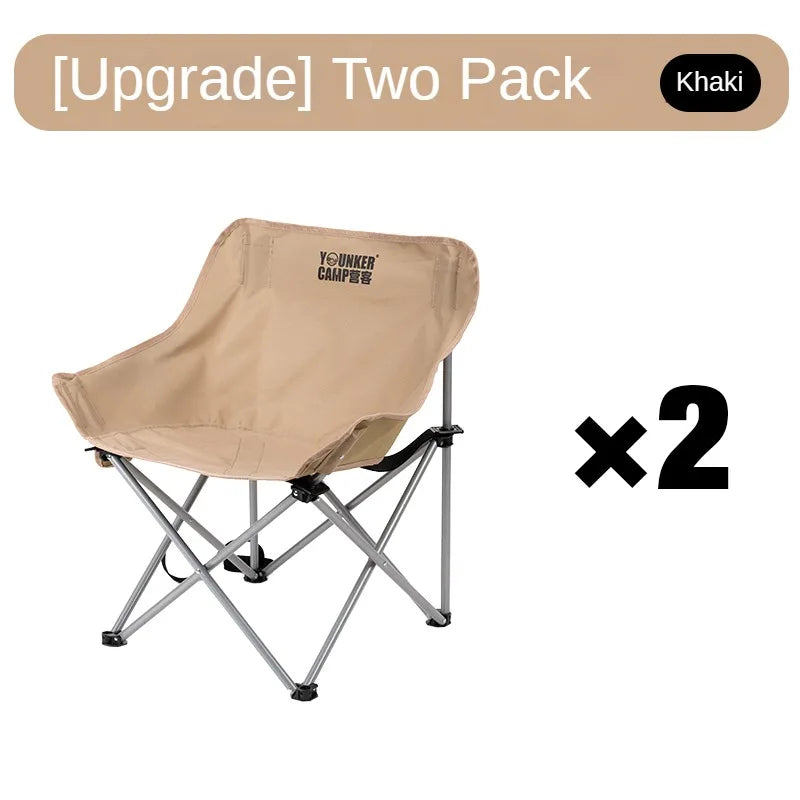 Portable Folding Moon Chair – Outdoor Camping, Picnic, and Fishing Seat
