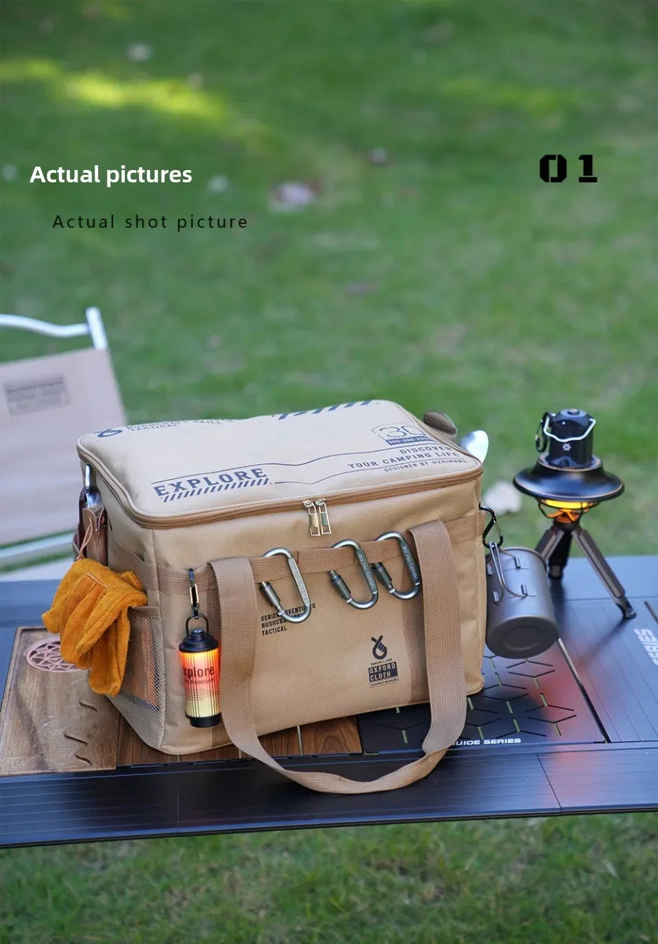 Insulated Camping Storage Bag – Foldable Organizer for Picnic and Outdoor Gear