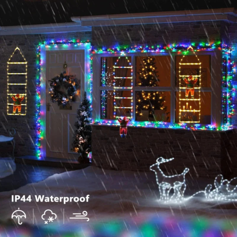 Festive Santa Climber – USB LED Light for Christmas Décor