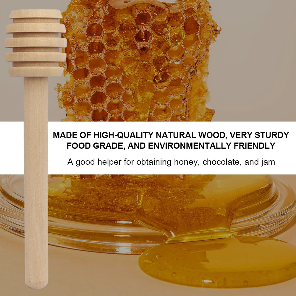Wooden Honey Dipper – Stir Stick for Kitchen and Honey